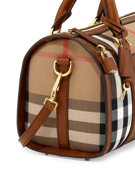 brown burberry|Burberry brown leather bag.